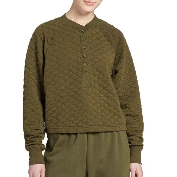 DSG Women's Quilted Meet and Greet Henley Sweatshirt - Picture 4 of 4